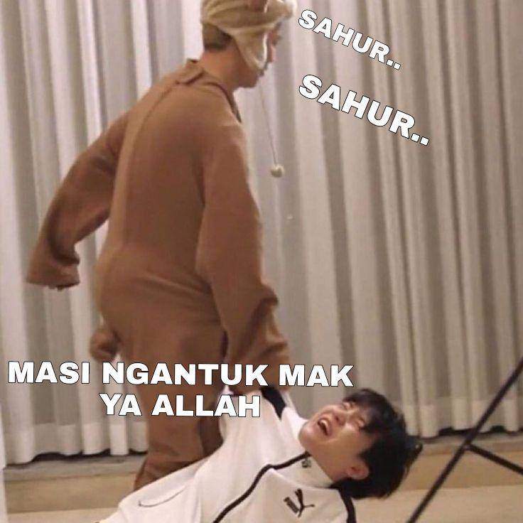 Meme puasa member BTS (twitter.com/FancyG_Jk)