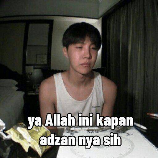 Meme puasa member BTS (twitter.com/hellohyr)