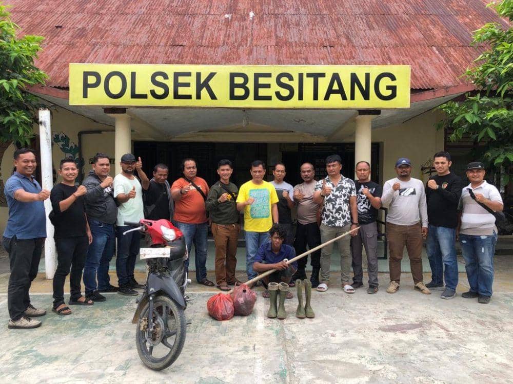 Pelaku pembunuh teman sendiri di langkat diamankan polisi (IDN Times/ istimewa)