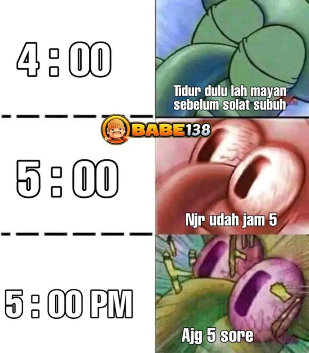 meme tidur setelah sahur (instagram.com/meme_sejakdini)