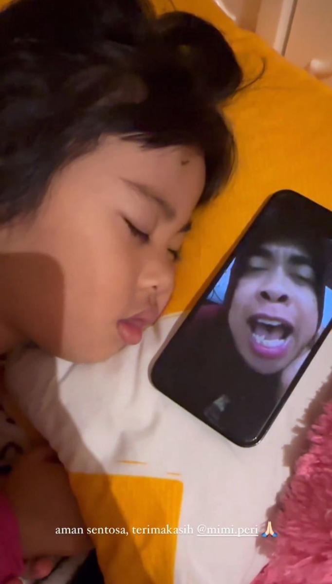 potret Chava dibangunin sahur oleh Mimi Peri (instagram.com/okintph)