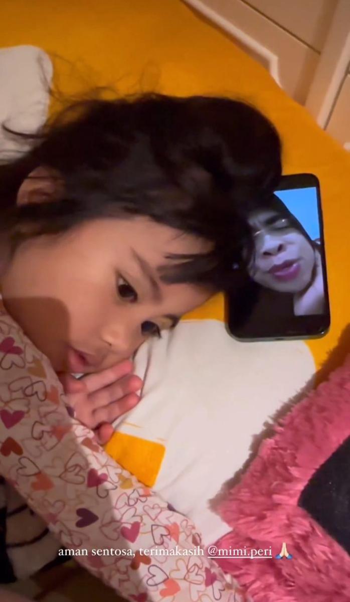 potret Chava dibangunin sahur oleh Mimi Peri (instagram.com/okintph)