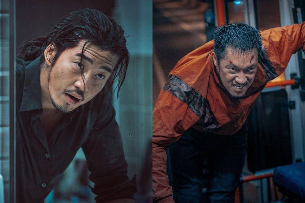 Yoon Kye Sang di film The Outlaws (dok. B.A. Entertainment/The Outlaws) | Son Suk Koo di film The Roundup (instagram.com/aboentertainment)