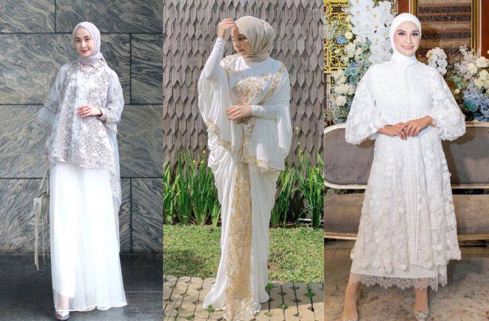 Style lebaran putih (instagram.com/sittiashari | instagram.com/nabilabellai_ | instagram.com/putri_zulhas)