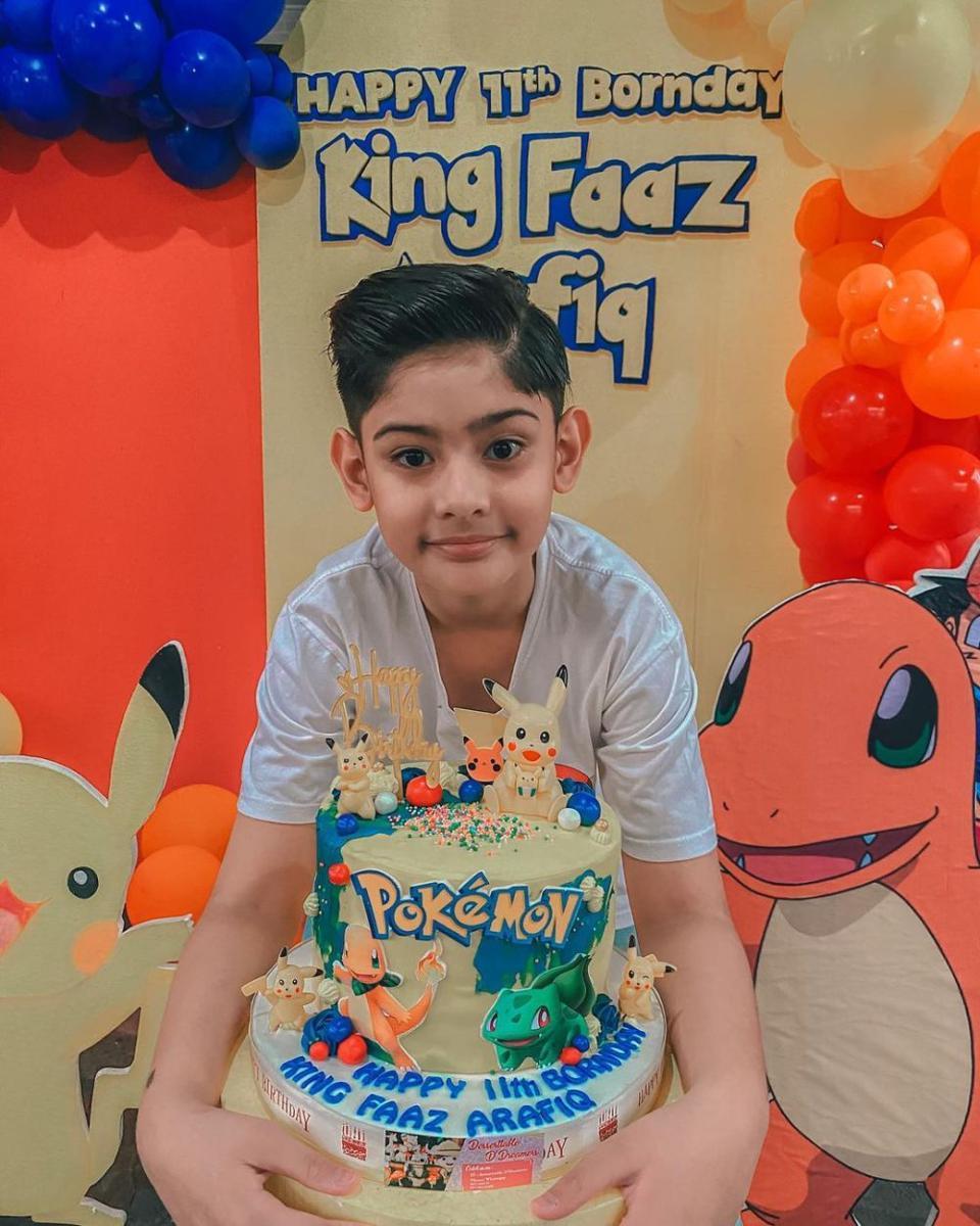 potret perayaan ulang tahun King Faaz (instagram.com/fairuzarafiq)