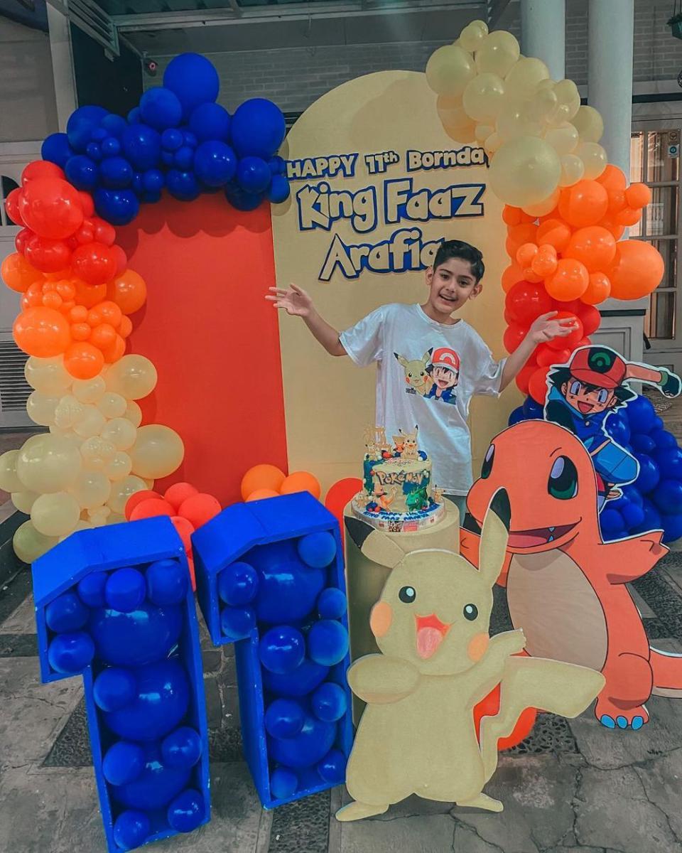 potret perayaan ulang tahun King Faaz (instagram.com/fairuzarafiq)