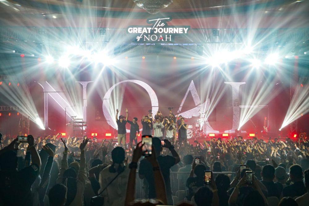 Grup band Noah saat gelar konser bertajuk The Great Journey of Noah. Dok. Noah.