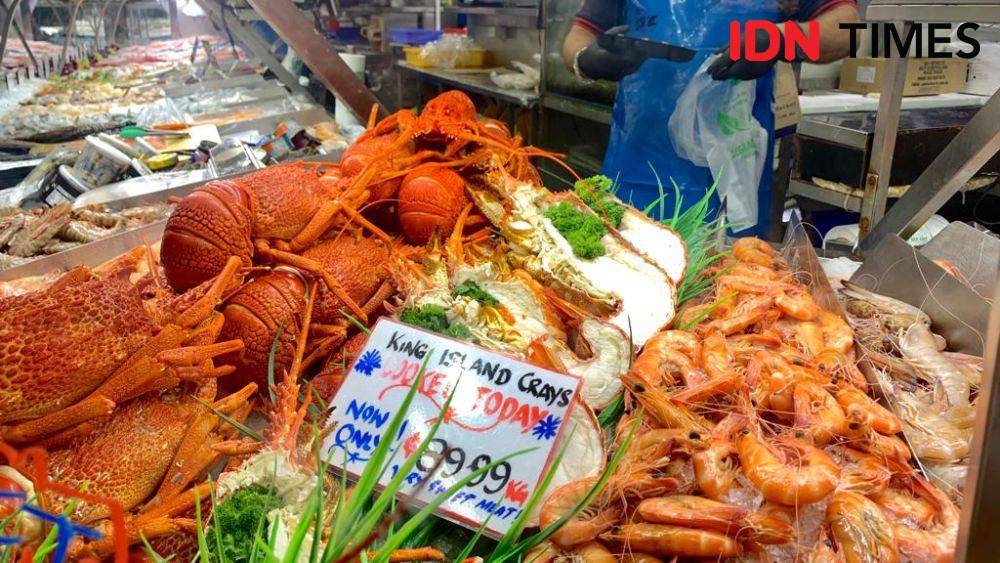 Seafood di South Market Melbourne (IDN Times/Dewi Suci Rahayu)