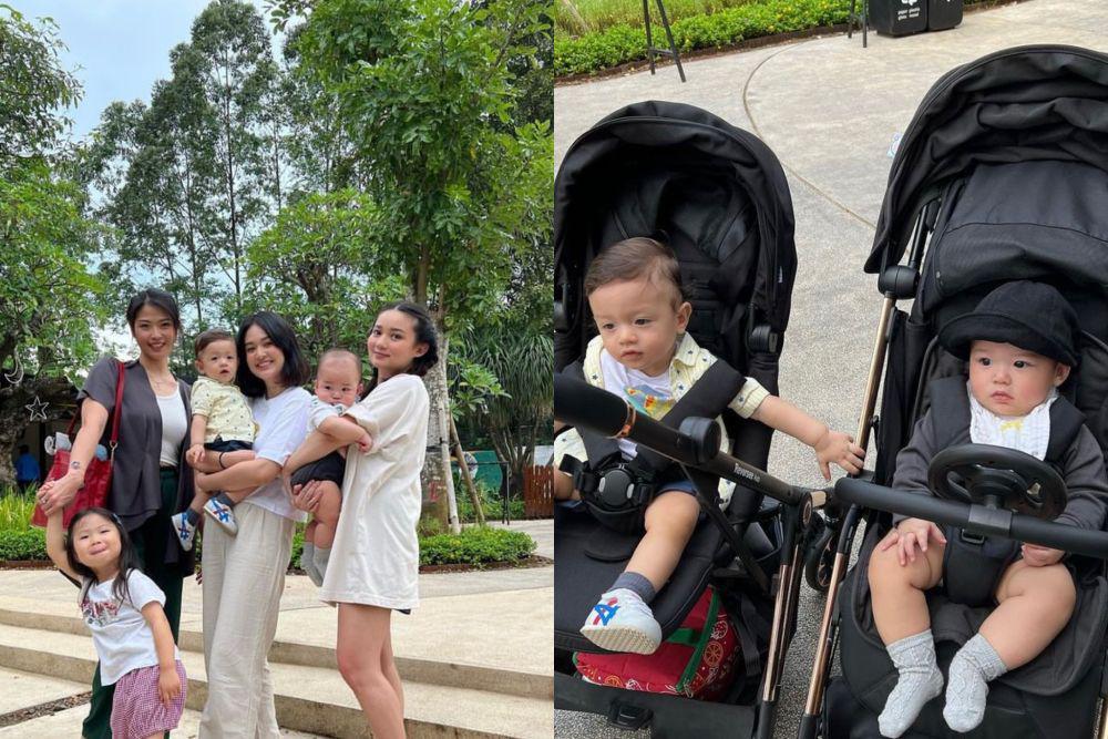 9 Momen Playdate Anak Fendy Chow dan Anak Bungsu Bryan Mckenzie, Gemas