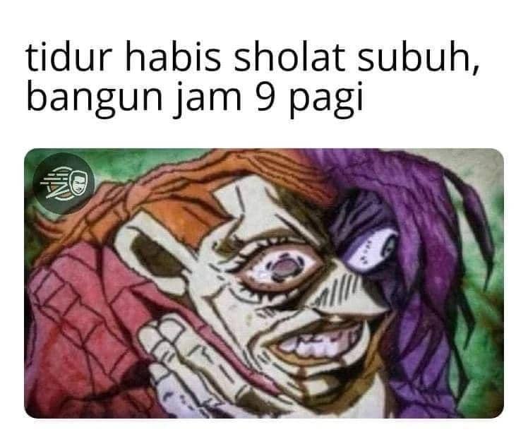 meme tidur lagi habis sahur (instagram.com/masabodohah)