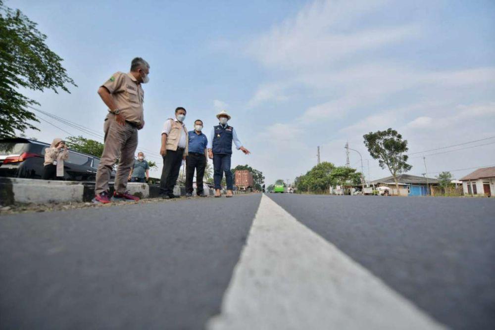 Gubernur Jawa Barat, Ridwan Kamil, hendak meninjau persiapan dan kondisi jalan di Cianjur. (dok. Portal Jabarprov)