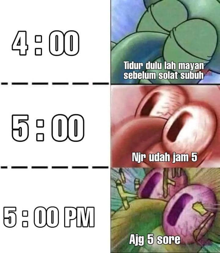 meme tidur lagi habis sahur (instagram.com/memecomic.id)