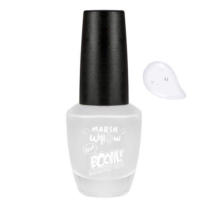 Marshwillow Nail Boom Matte Top Coat. (dok. Shopee/marshwillow.official)
