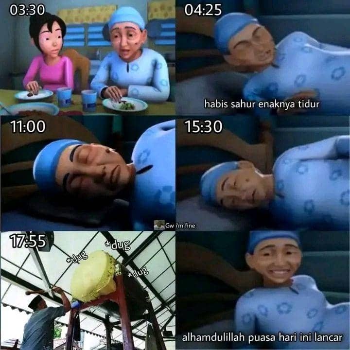 meme tidur lagi habis sahur (facebook.com/comicjonesindonesia)