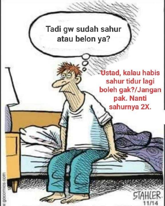 meme tidur lagi habis sahur (instagram.com/toonjeff)