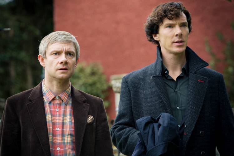 Martin Freeman dan Benedict Cumberbatch dalam serial Sherlock (dok. Hartswood Films/Sherlock)