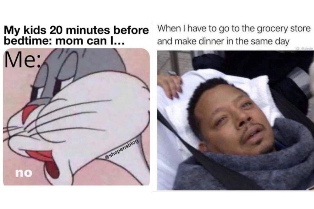 kolase meme drama kehidupan ibu rumah tangga (instagram.com/happy_mombie I instagram.com/ibmoms)