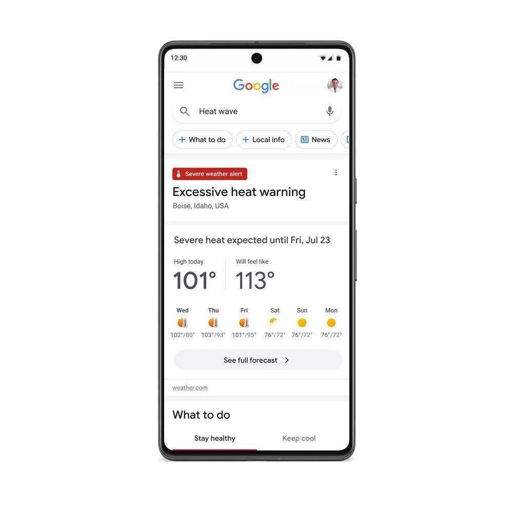 fitur Google terkait cuaca ekstrem (dok. Google Blog)