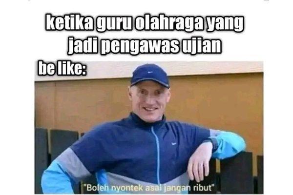 10 Meme Guru Penjaskes yang Kocak Abis, Selalu Jadi Idola Murid-Murid