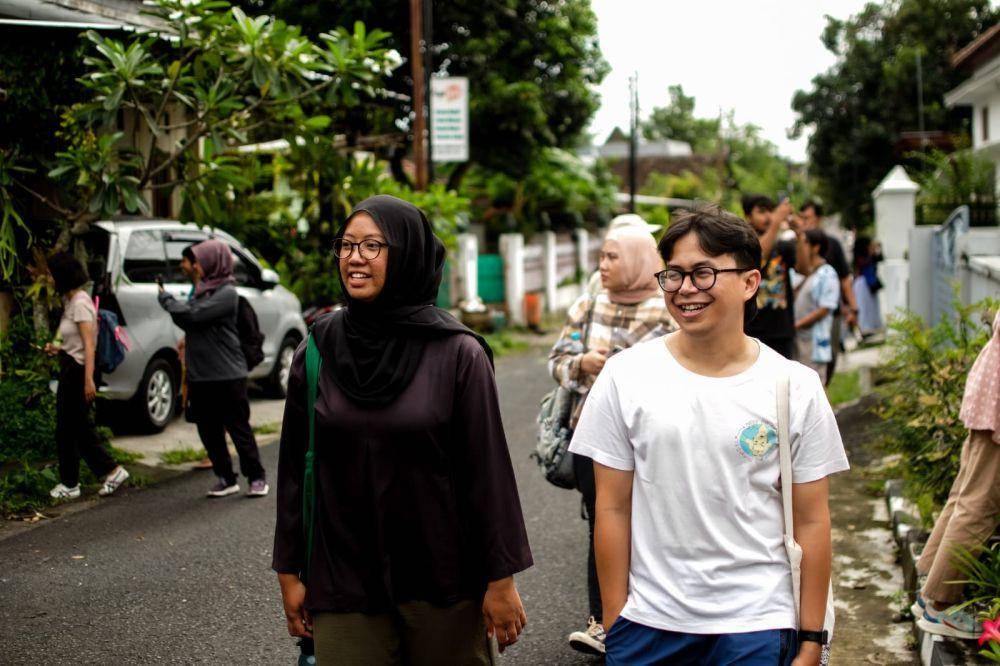 Kartikya Ishlah Utami dan Munadi Amrillah, founder alon.mlampah (dok. rangkaelangit)