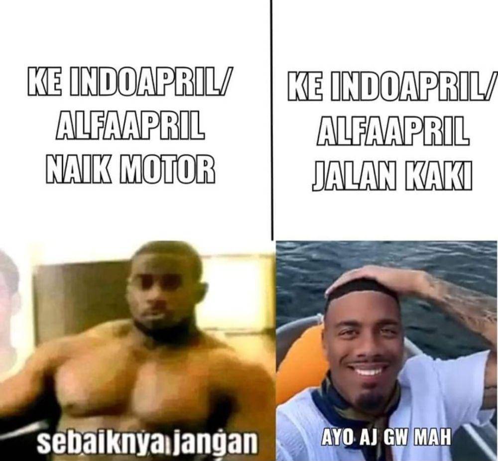 meme 'ayo' versus 'sebaiknya' (instagram.com/pos.total)