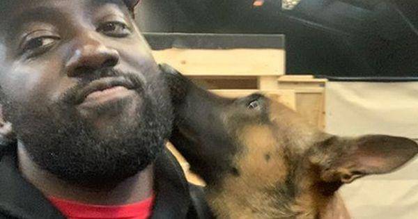 Shamier Anderson dan anjingnya di belakang layar - John Wick 4 ( Dok. instagram.com/shamieranderson )