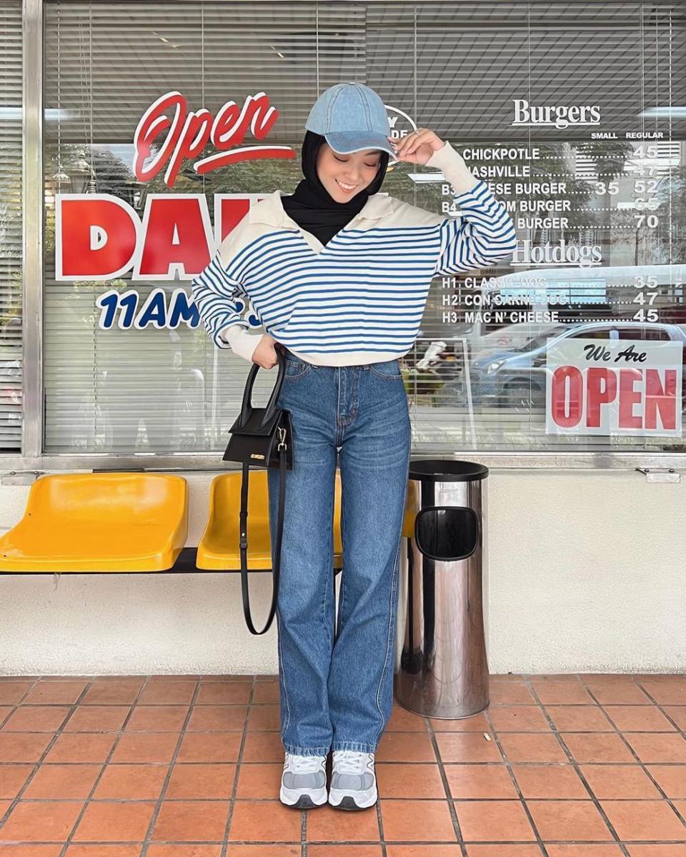 OOTD celana jeans ala Meirani Amalia Putri (instagram.com/meiraniap)