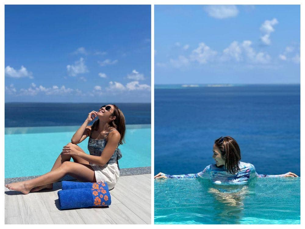 10 Momen Gisel saat di Maldives, Renang Sama Lumba-lumba dan Ikan Pari