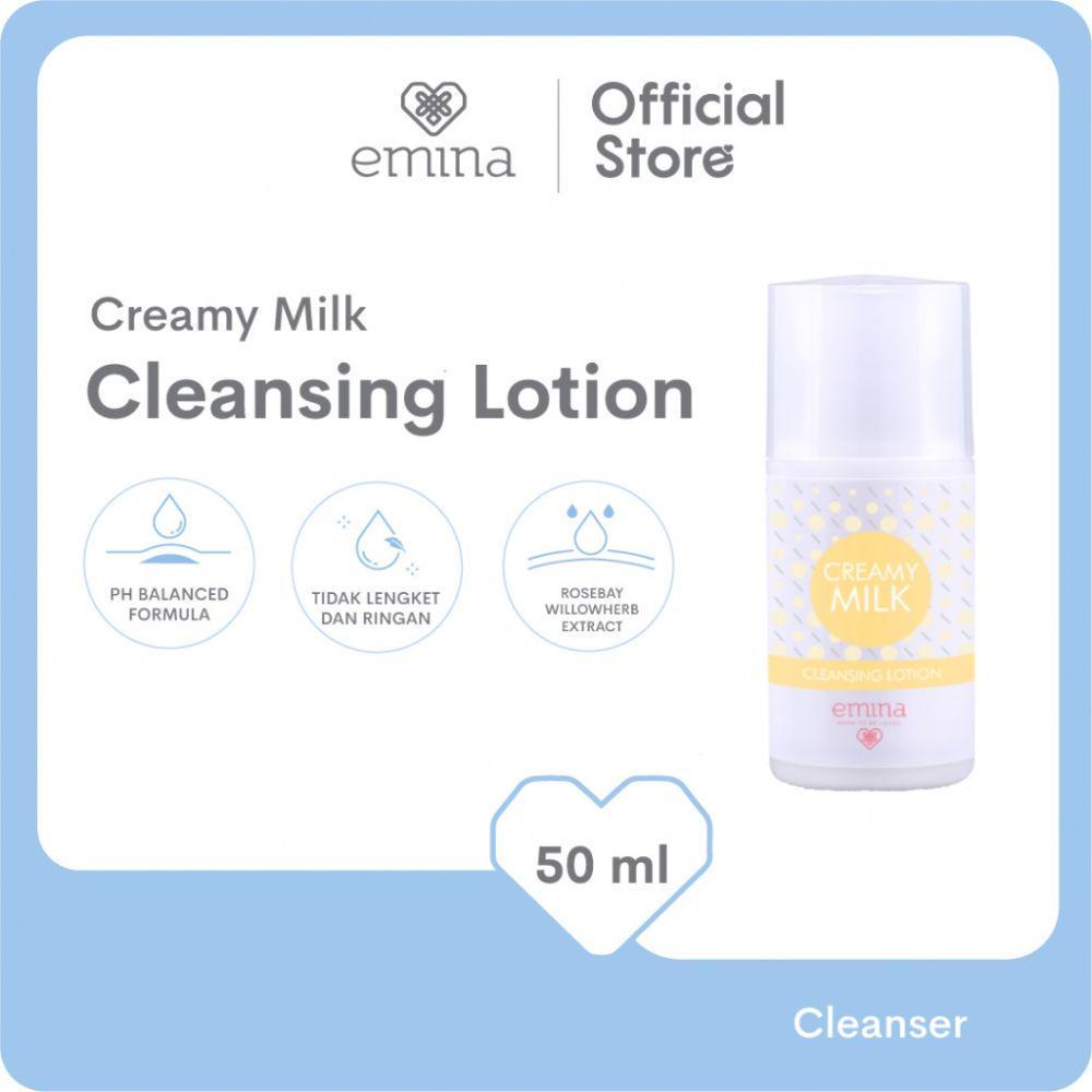 Emina Creamy Milk Cleansing Lotion. (dok. Shopee/beauteamor.id)