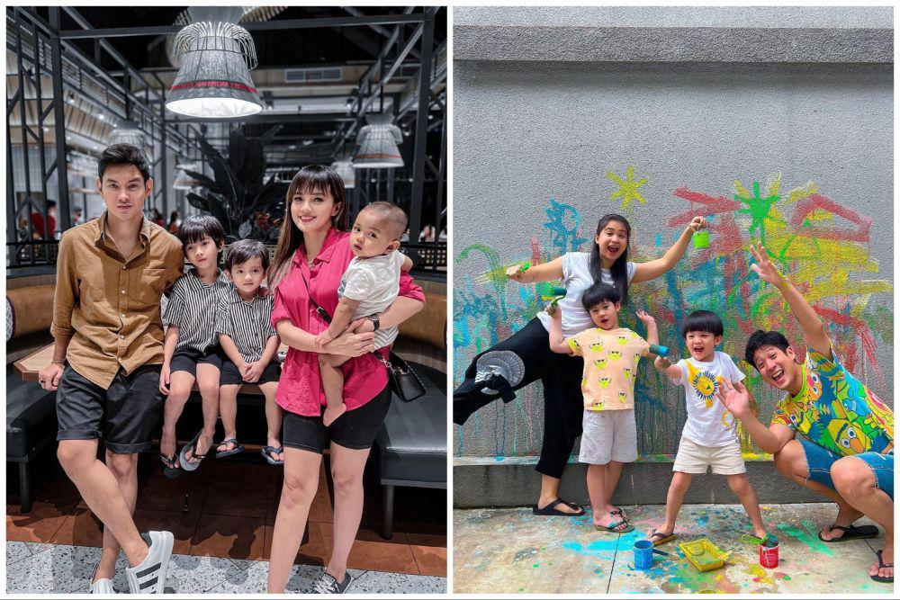 10 Istri Aktor Berparas Imut Asuh Lebih dari Satu Anak