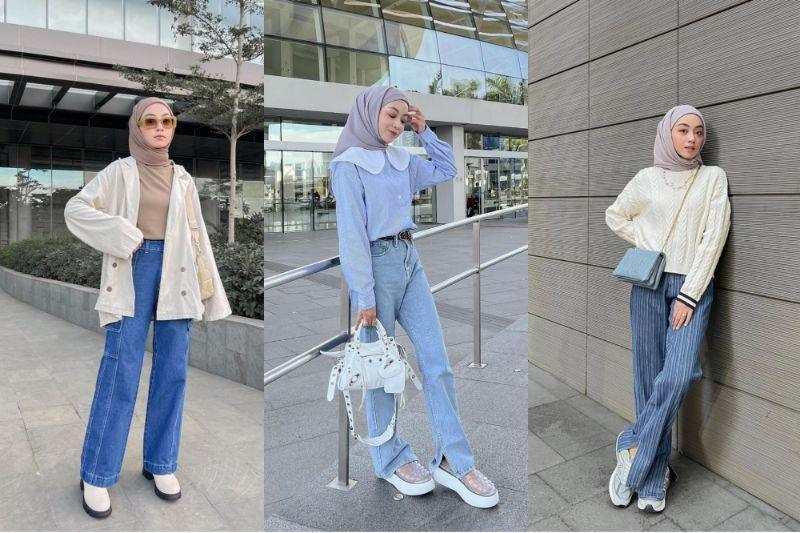 9 Outfit Bukber dengan Celana Jeans ala Meirani Amalia Putri