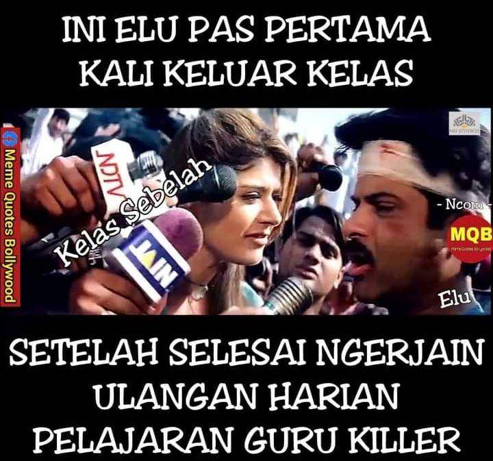 meme lika-liku ulangan harian (facebook.com/Meme Quotes Bollywood)