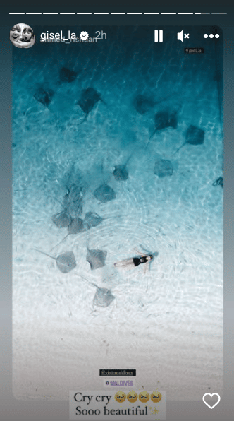 potret Gisella Anastasia liburan di Maldives (instagram.com/gisel_la)