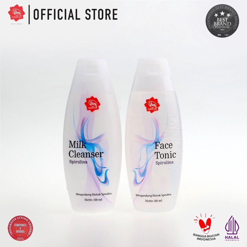 Viva Milk Cleanser Spirulina. (dok. Shopee/vivacosmetics.surabaya)
