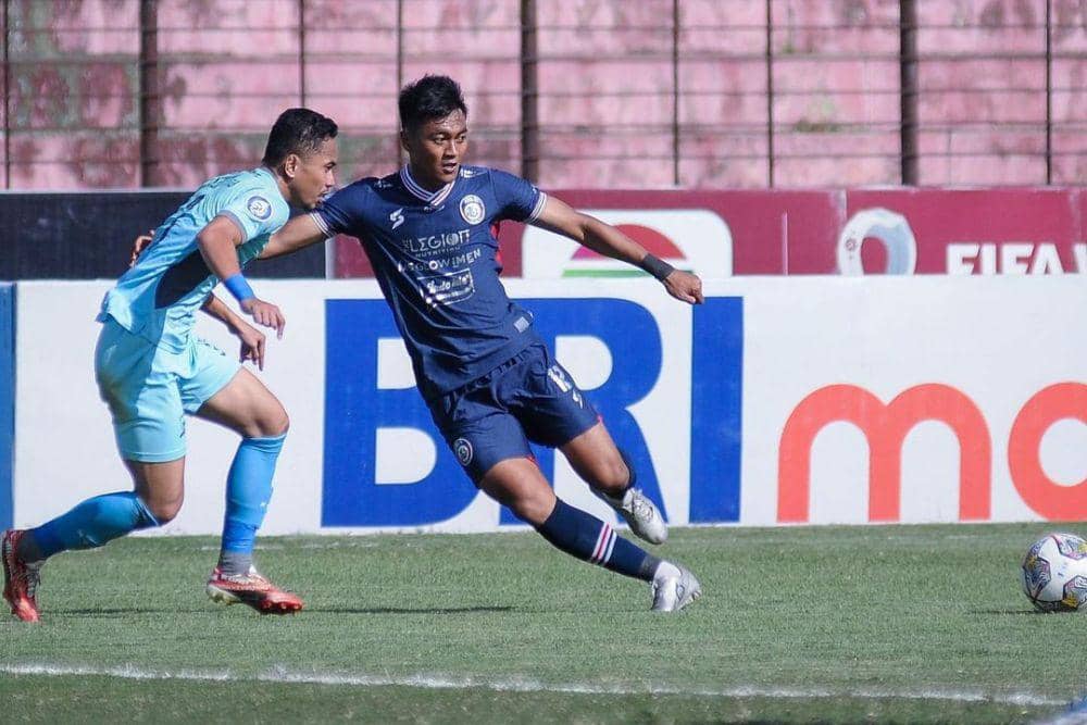 Arema FC saat menghadapi Madura United di putaran pertama Liga 1 2022/2023. (instagram.com/aremafcofficial)