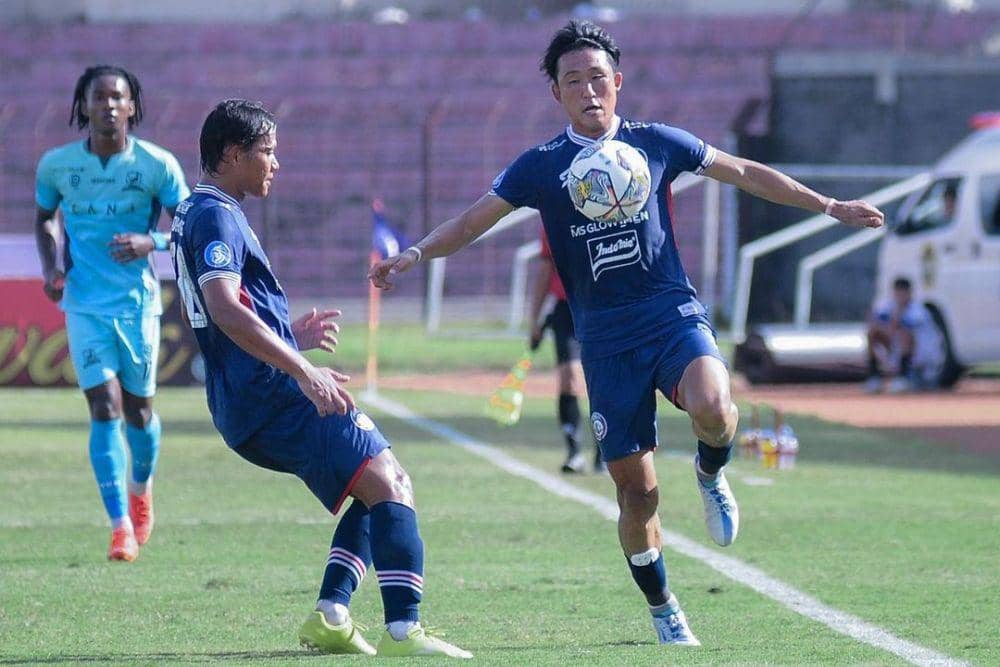 Arema FC saat menghadapi Madura United di putaran pertama Liga 1 2022/2023. (instagram.com/aremafcofficial)