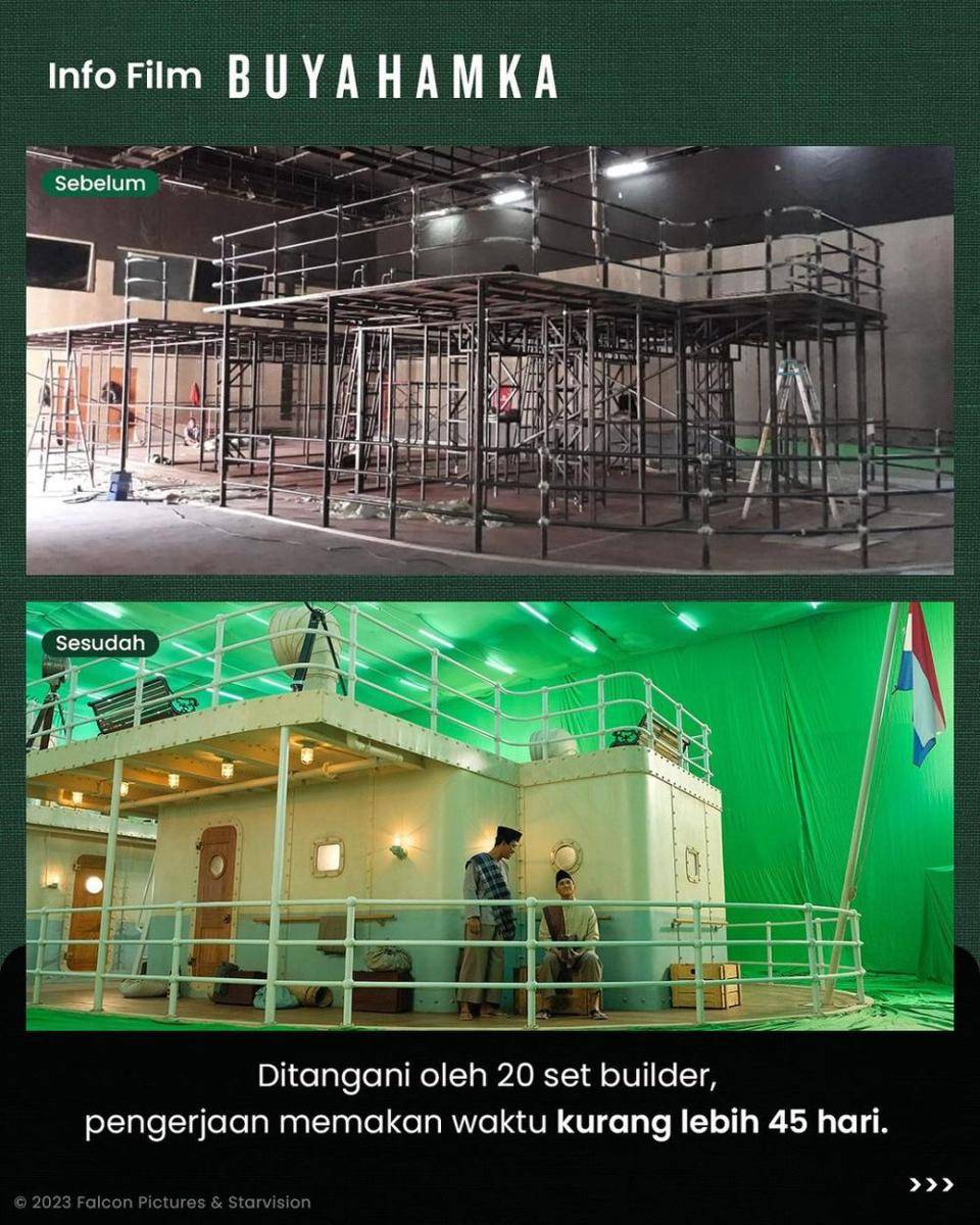 Proses pengerjaan kapal uap dari nol. (instagram.com/falconpictures_)