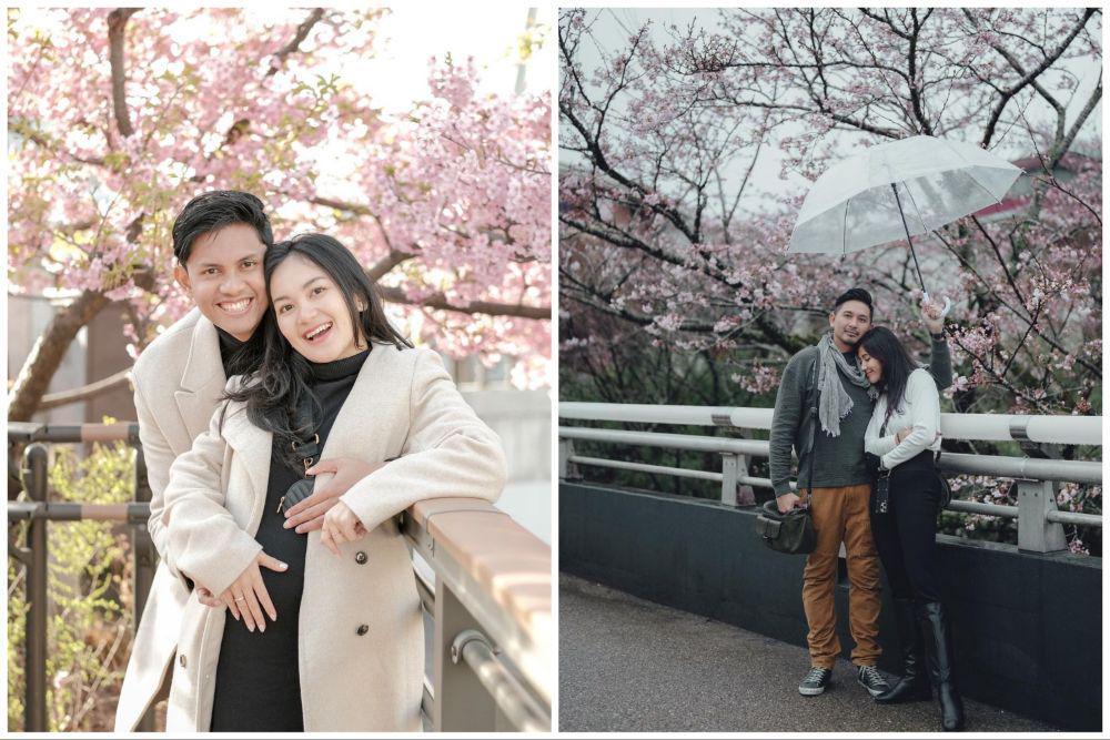 10 Seleb Liburan Musim Semi di Luar Negeri, Melihat Sakura Bermekaran