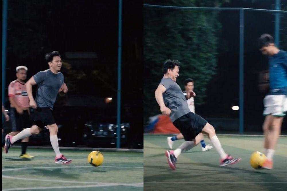 Ariel Noah bermain sepak bola (instagram.com/arielnoah)