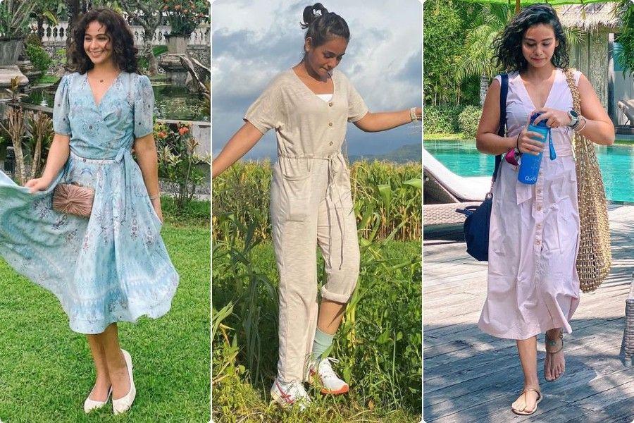 10 Outfit Bernuansa Pastel ala Sahila Hisyam, Beri Kesan Lembut!