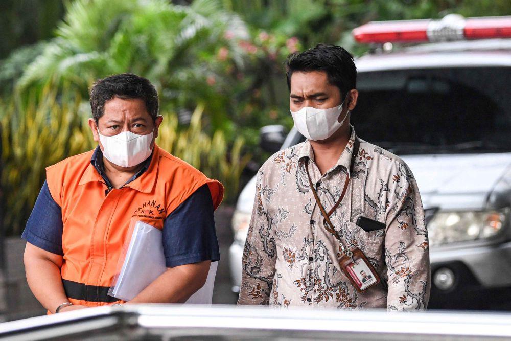 Tersangka penyuap Gubernur Papua Lukas Enembe, Rijatono Lakka (ANTARA FOTO/M Risyal Hidayat)