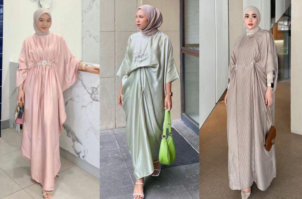 10 Gaya Lebaran Selebgram Pakai Kaftan, On Point Abis!