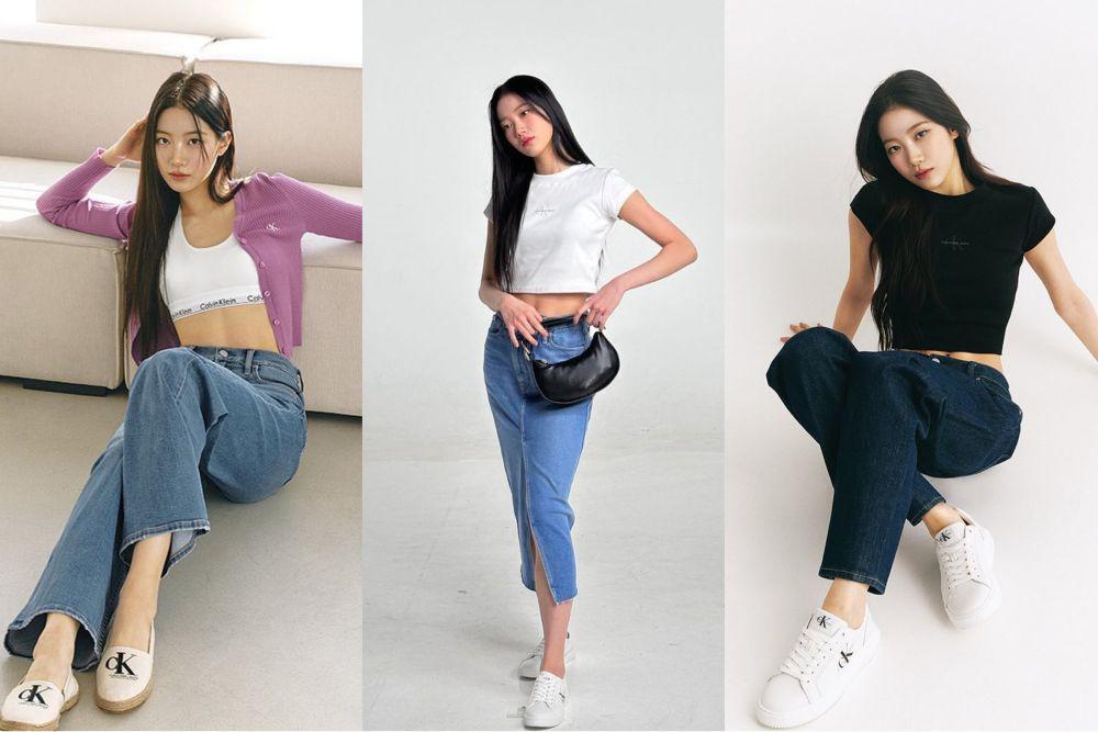 9 Ide Padu Padan Rok dan Celana Jeans ala Kazuha LE SSERAFIM, Simpel!