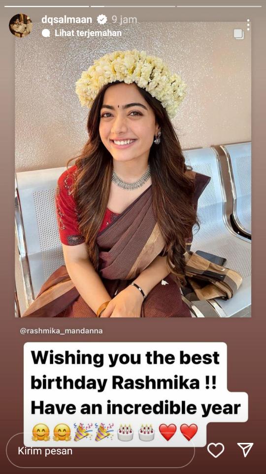 unggahan Dulquer Salmaan (instagram.com/dqsalmaan)