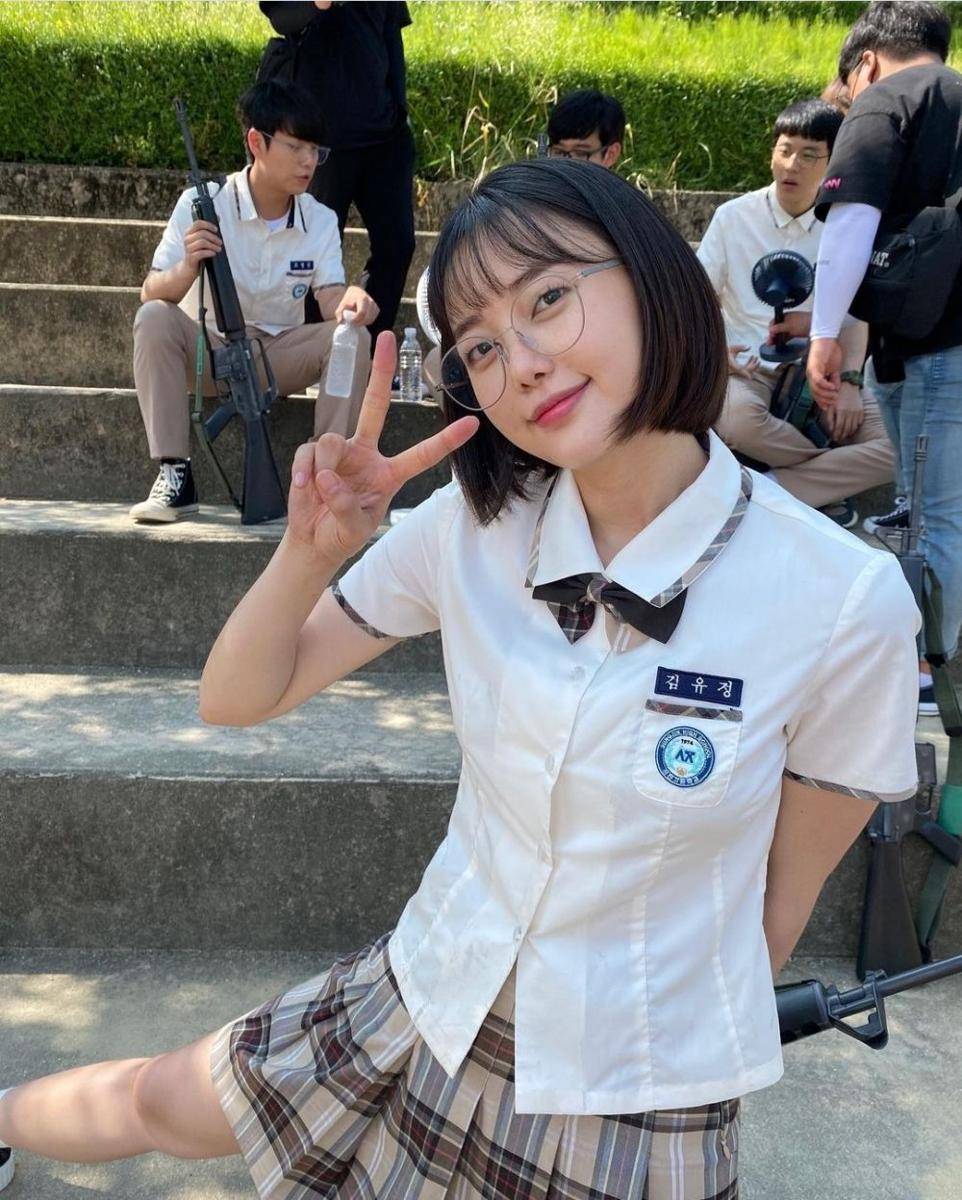 potret di balik layar drama Duty After School (instagram.com/yeo_jooha)