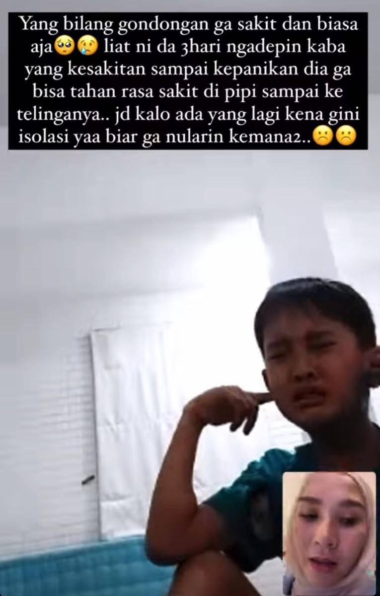 Kaba anak Zaskia Adya Mecca kena gondongan (instagram.com/zaskiadyamecca)