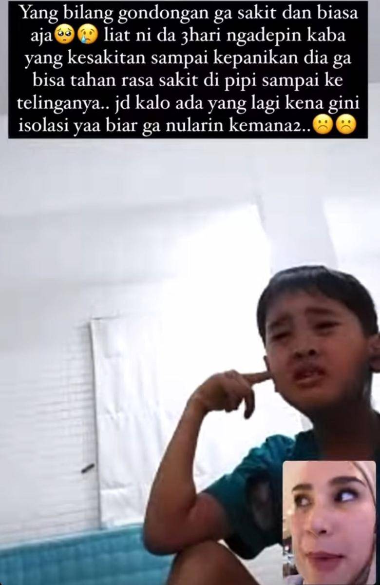 Kaba anak Zaskia Adya Mecca kena gondongan (instagram.com/zaskiadyamecca)
