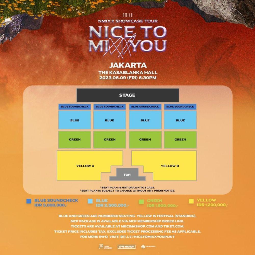 potret list harga showcase NMIXX di Jakarta (instagram.com/mecimapro)