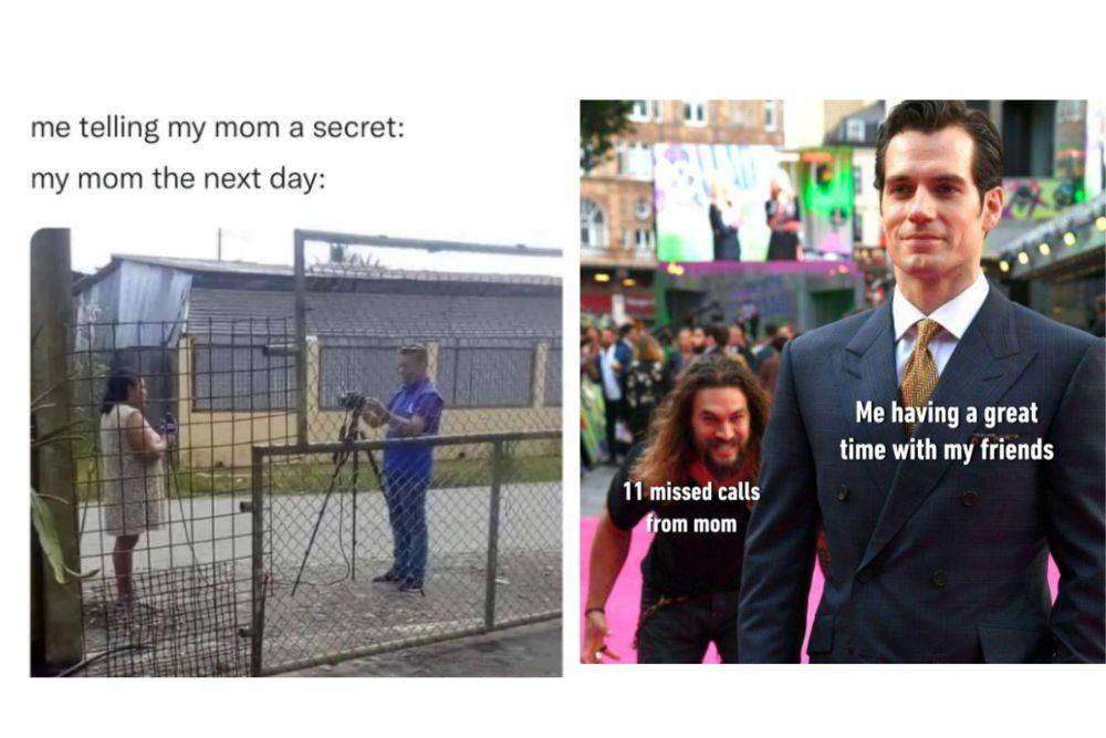 kolase meme interaksi antara kita dan ibu (instagram.com/onlyteens.aa I instagram.com/9gag)