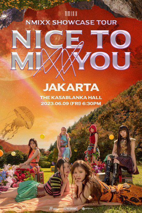 potret poster showcase NMIXX di Jakarta (twitter.com/NMIXX_official)